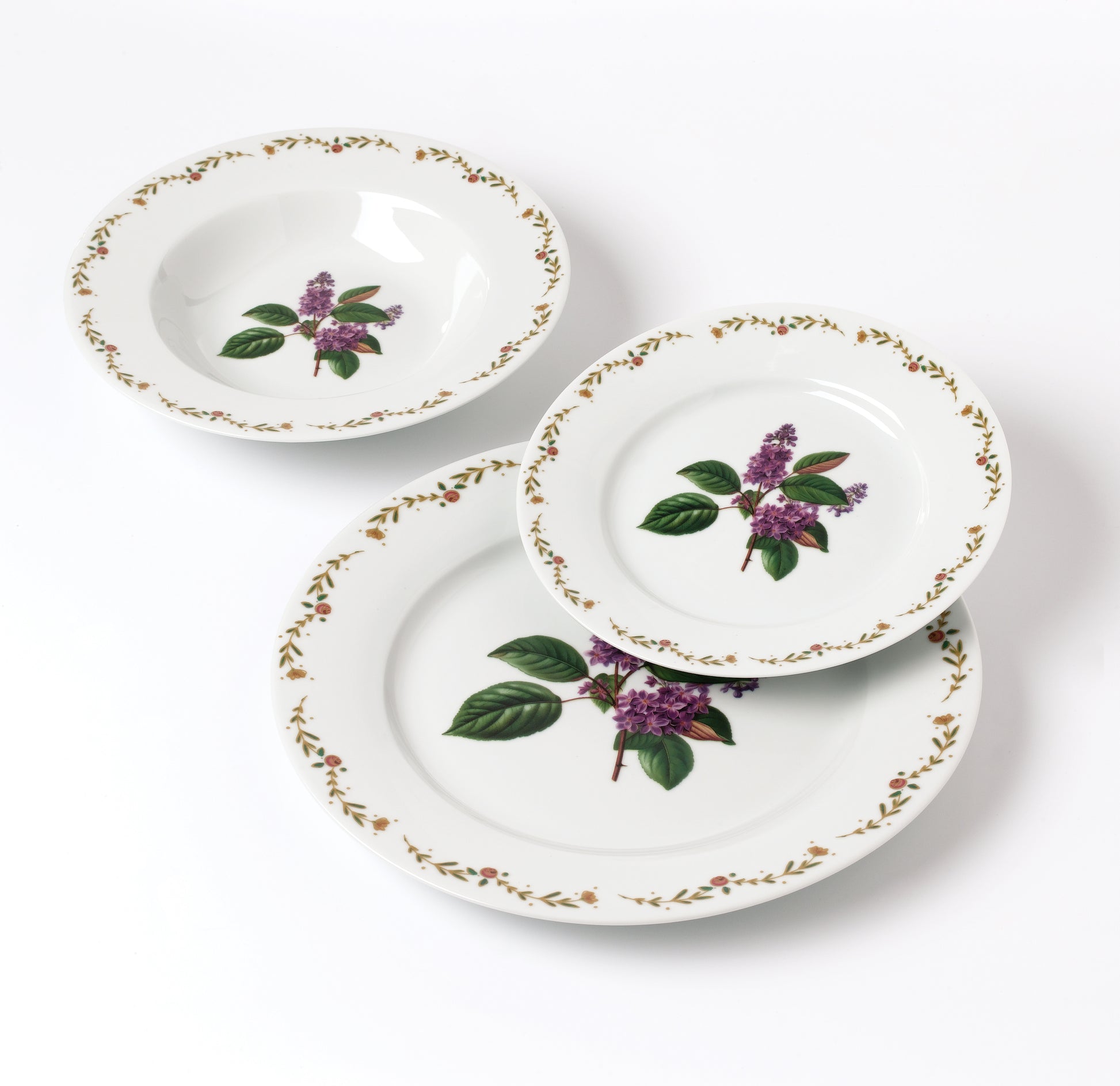 LEA Lilac 18 teiliges Geschirrset 21 8 cm/19 2 cm/27 cm Suppenteller 220 ml - Tinkie