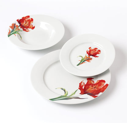 LEA Tulip 18 teiliges Geschirrset 21 8 cm/19 2 cm/27 cm Suppenteller 220 ml - Tinkie