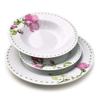 LEA Mallow 18 teiliges Geschirrset 21 8 cm/19 2 cm/27 cm Suppenteller 220 ml - Tinkie
