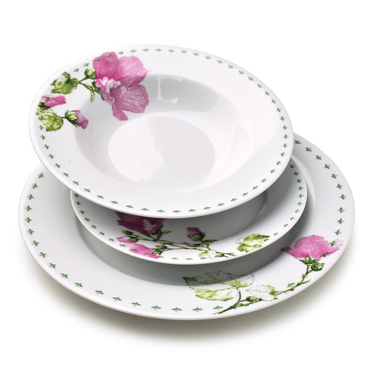 LEA Mallow 18 teiliges Geschirrset 21 8 cm/19 2 cm/27 cm Suppenteller 220 ml - Tinkie