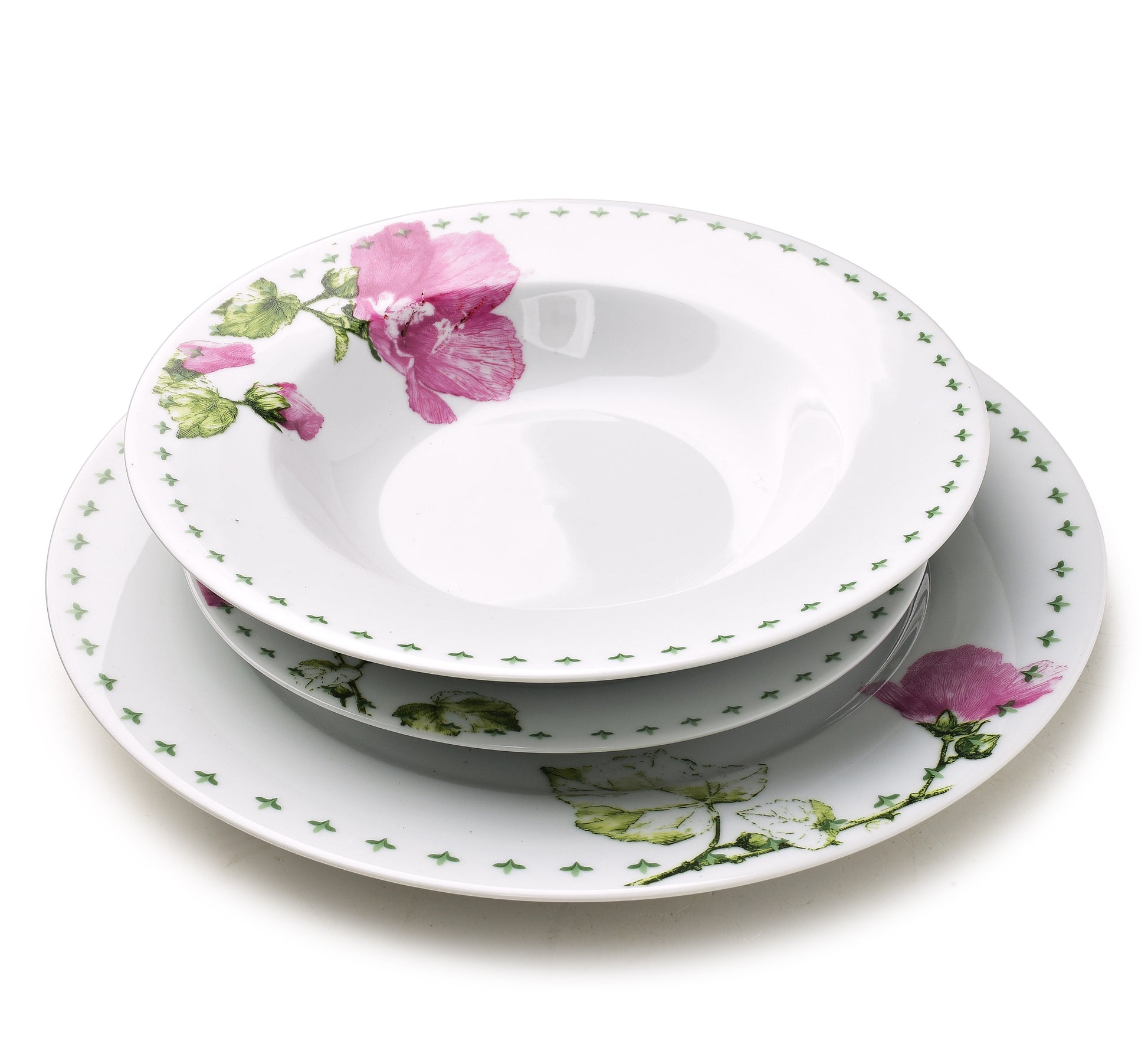 LEA Mallow 18 teiliges Geschirrset 21 8 cm/19 2 cm/27 cm Suppenteller 220 ml - Tinkie