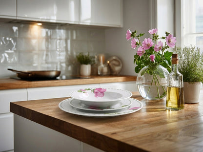 LEA Mallow 18 teiliges Geschirrset 21 8 cm/19 2 cm/27 cm Suppenteller 220 ml - Tinkie