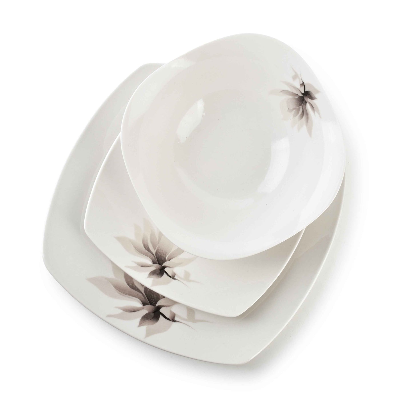 Magnolia 18 teiliges Geschirrset 18 cm/24 cm/16 cm 500 ml Schüssel
