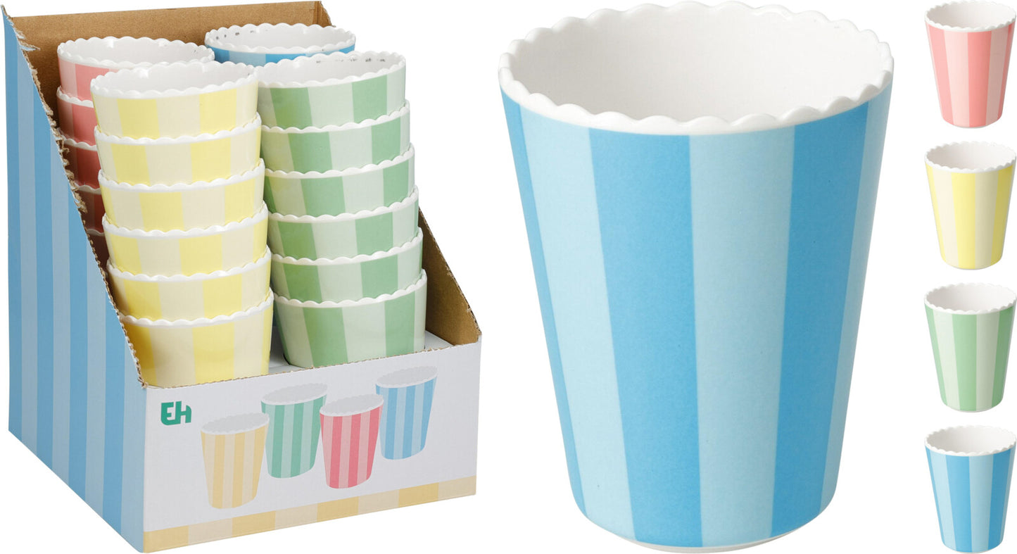 Melamin Becher 10 CM 4 Farben - Tinkie