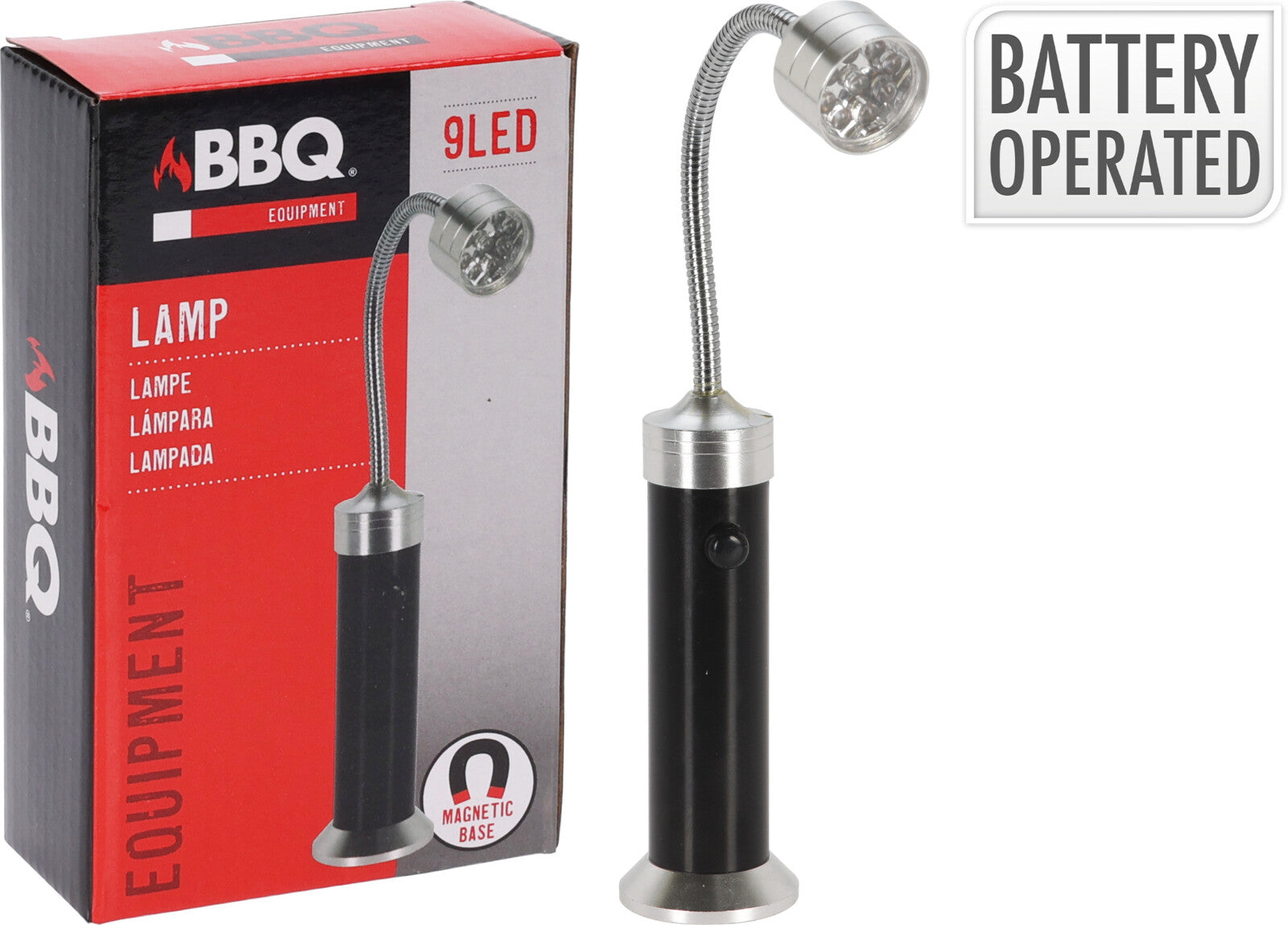 Grilllampe mit Magnet aus Aluminium 25 cm - Tinkie