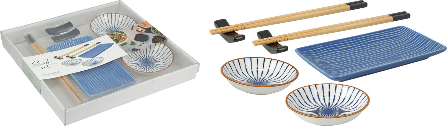 7 teiliges Sushi Set aus Keramik - Tinkie