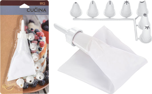 Spritzbeutel 650 ML MIT 8 Düsen - Tinkie