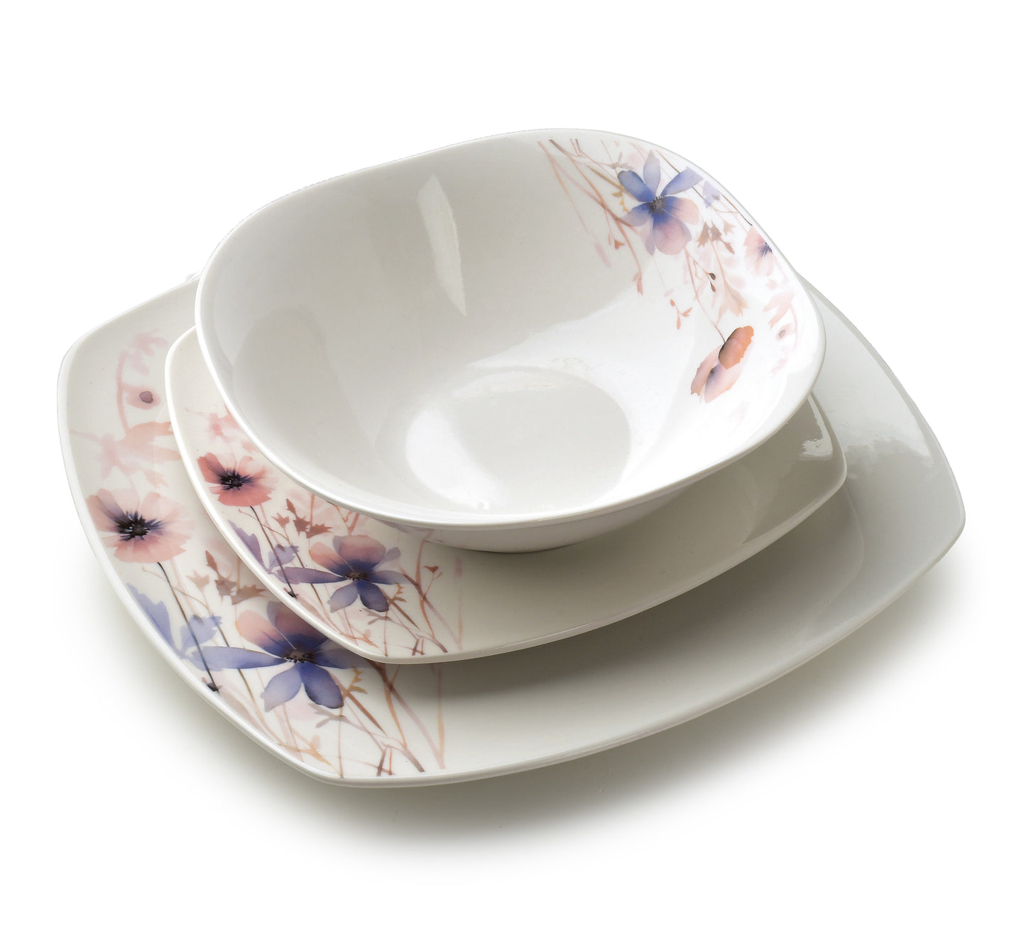 LEA Delicate 18 teiliges Geschirrset Schüssel 16 cm 500 ml / 18 cm / 24 cm - Tinkie