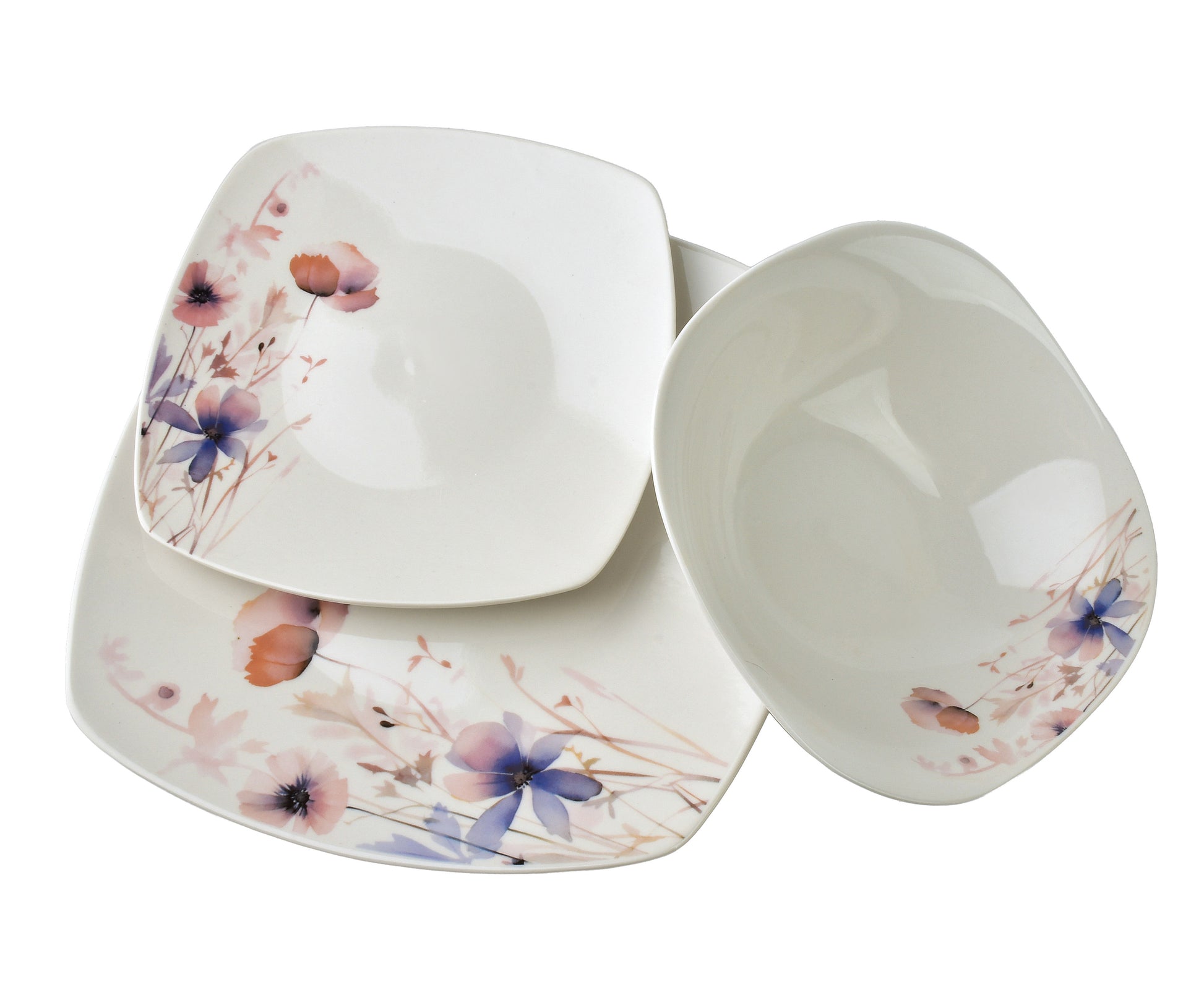 LEA Delicate 18 teiliges Geschirrset Schüssel 16 cm 500 ml / 18 cm / 24 cm - Tinkie