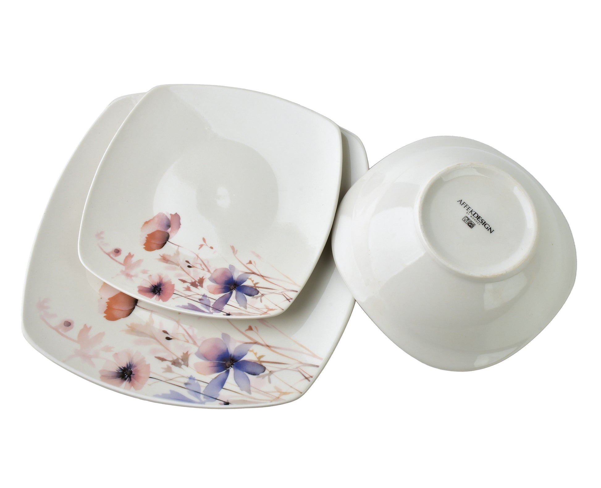 LEA Delicate 18 teiliges Geschirrset Schüssel 16 cm 500 ml / 18 cm / 24 cm - Tinkie