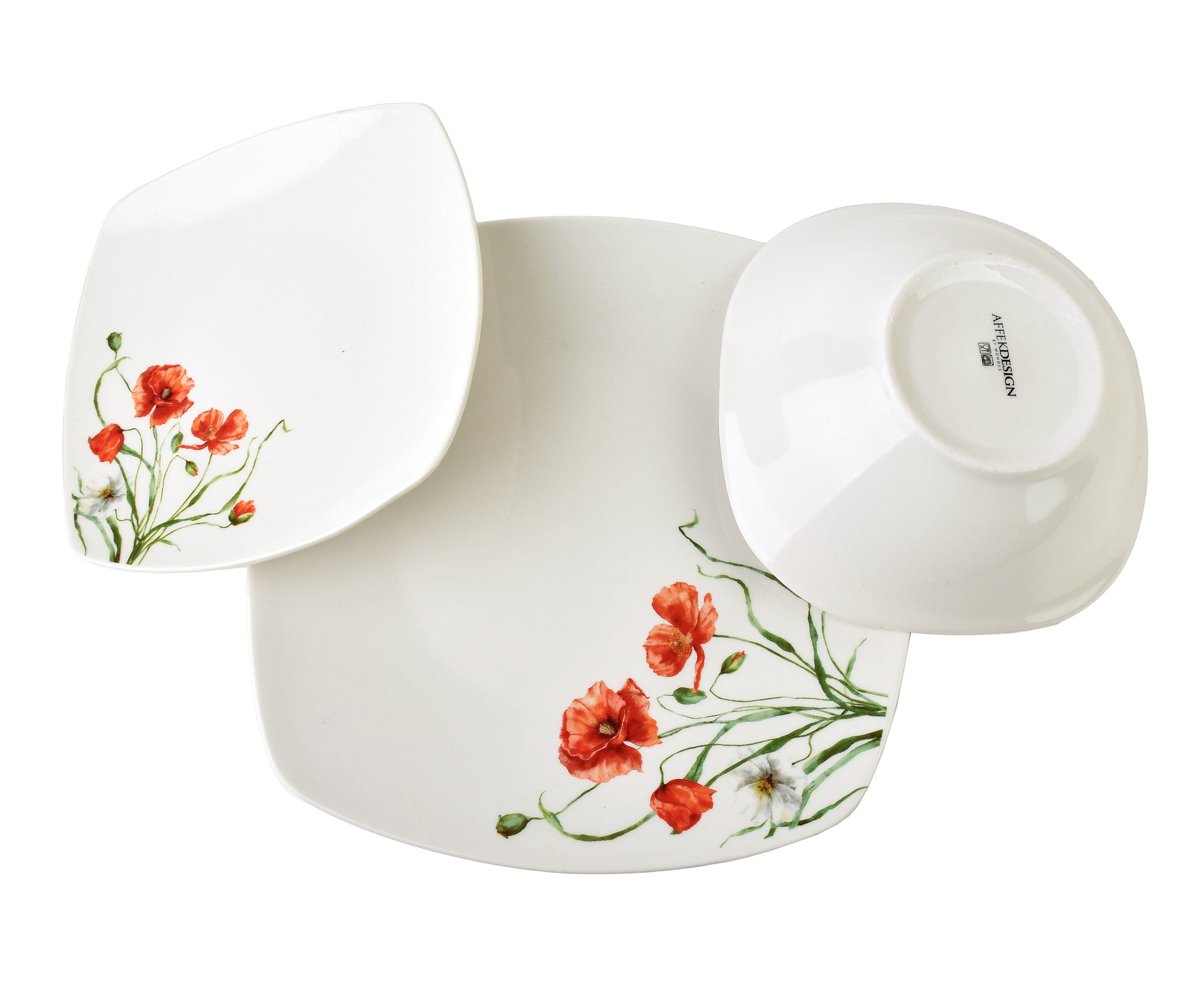 LEA Poppy 18 teiliges Geschirrset 16 cm 500 ml/18 cm/24 cm - Tinkie