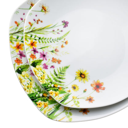 LEA Gelb 18 teiliges Geschirrset Schüssel 500 ml 16 5/19 5/22 cm - Tinkie
