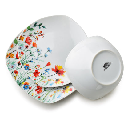 LEA Smooth 18 teiliges Geschirrset Schüssel 500 ml 16 5/19 5/22 cm - Tinkie