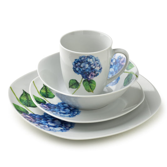 LEA Purple 16 teiliges Geschirrset Becher 370 ml / Schüssel 500 ml 17/19 5/25 5 cm - Tinkie