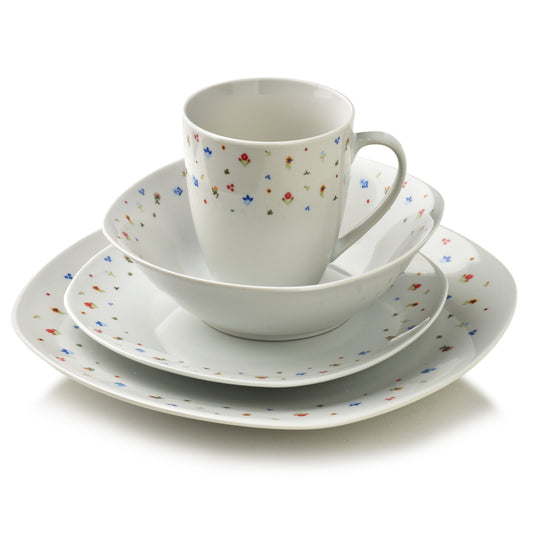 LEA Mini 16 teiliges Geschirrset Becher 370 ml / Schüssel 500 ml 17/19 5/25 5 cm - Tinkie