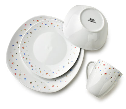 LEA Mini 16 teiliges Geschirrset Becher 370 ml / Schüssel 500 ml 17/19 5/25 5 cm - Tinkie