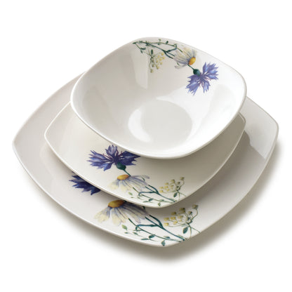 LEA Cornflower 18 teiliges Geschirrset Schüssel 16 5 cm 500 ml / 18 cm / 24 cm - Tinkie