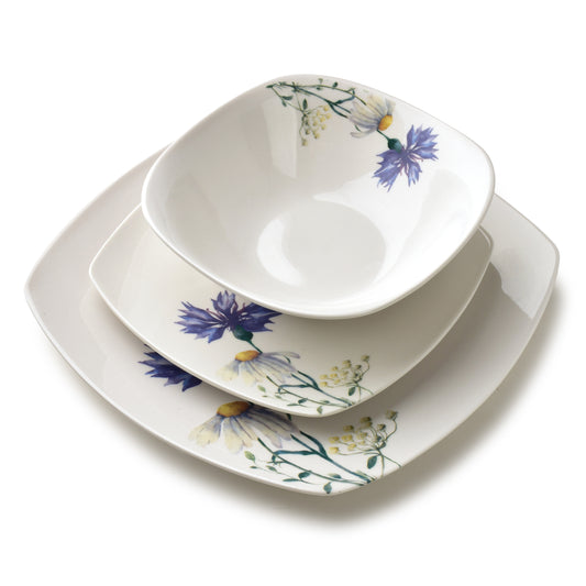 LEA Cornflower 18 teiliges Geschirrset Schüssel 16 5 cm 500 ml / 18 cm / 24 cm - Tinkie