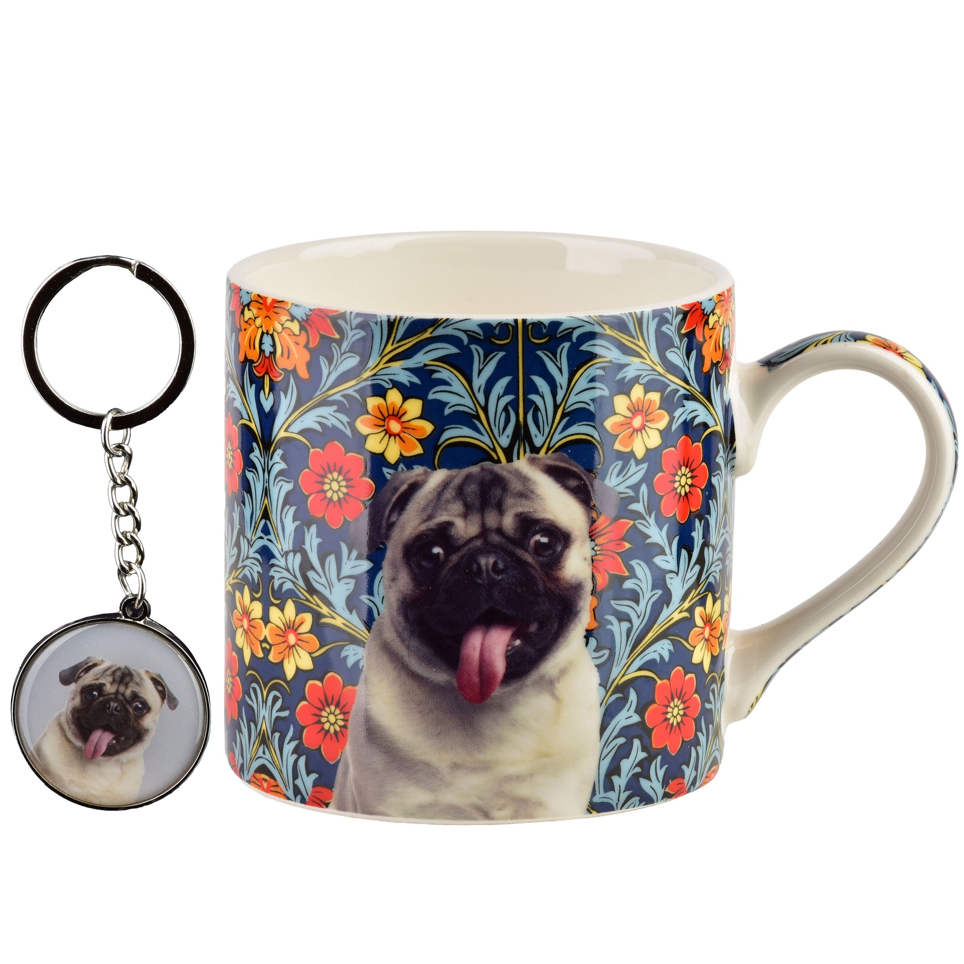 Noya Becher mit Schlüsselanhänger 380 ml Mops - Tinkie