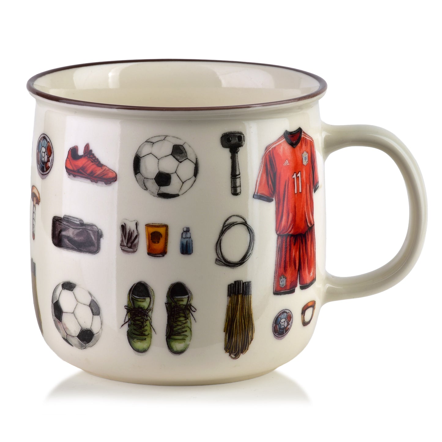 Norman Kaffeebecher (450ml) mit Fußball-Motiv - Tinkie