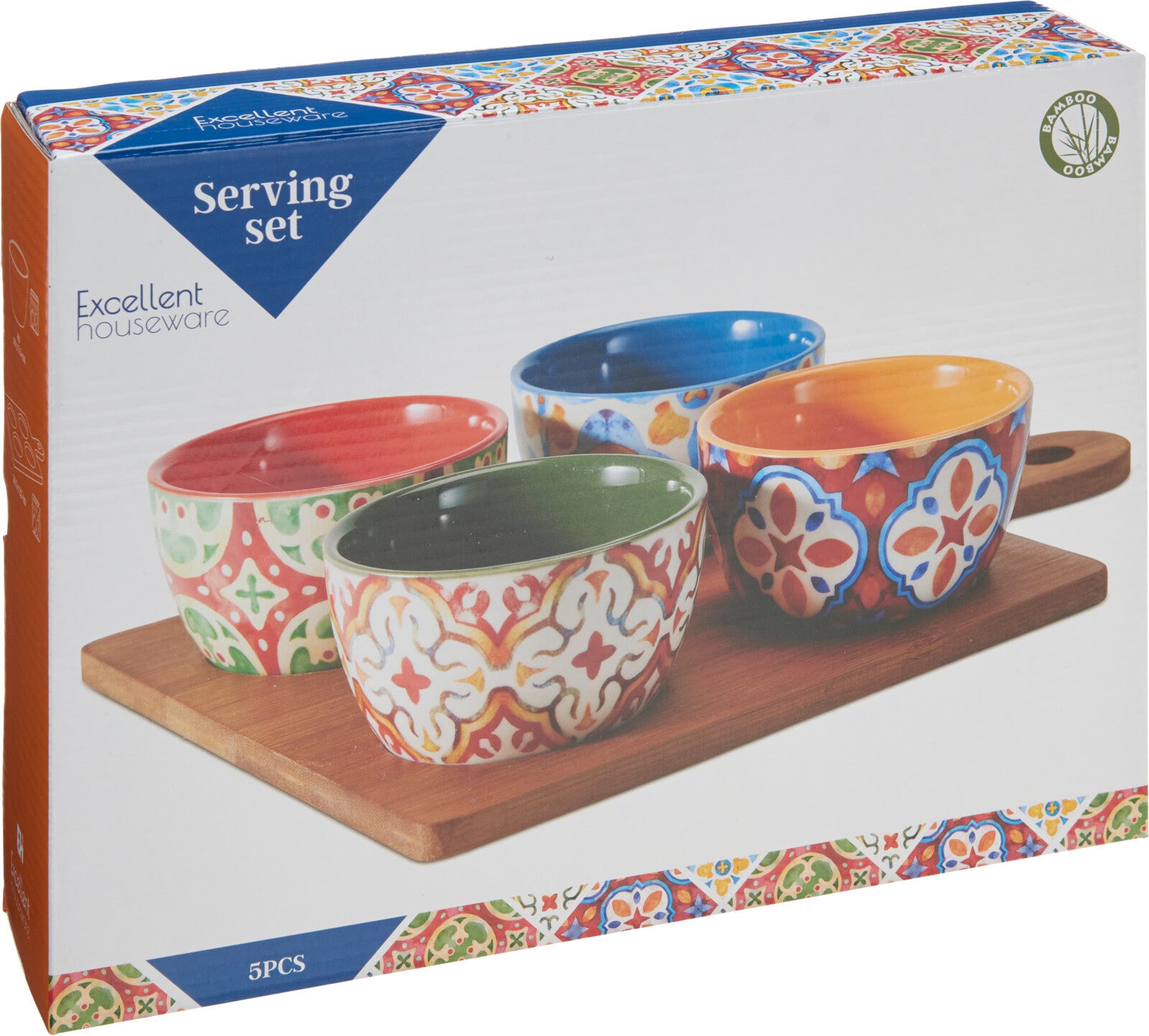 5 teiliges Servierset aus Steingut - Tinkie