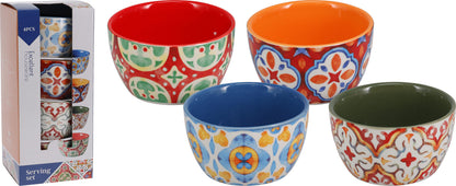 4 Teiliges Schüssel SET AUS Steingut - Tinkie