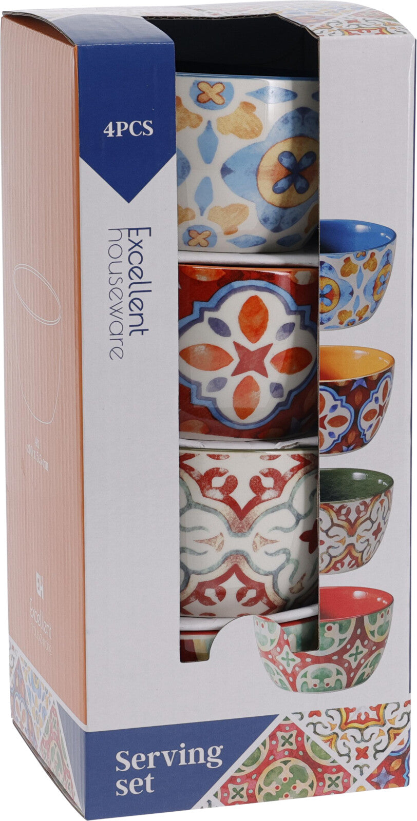 4 Teiliges Schüssel SET AUS Steingut - Tinkie
