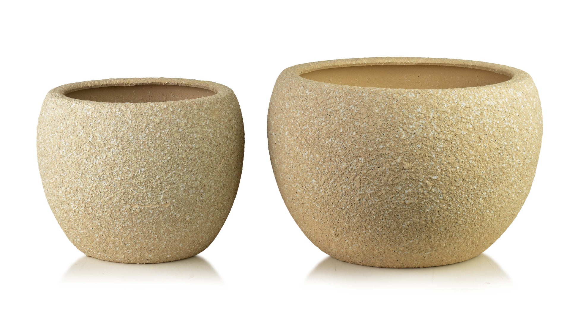 Neva Keramik-Übertopf Set (2-teilig) Sand-Optik - Tinkie