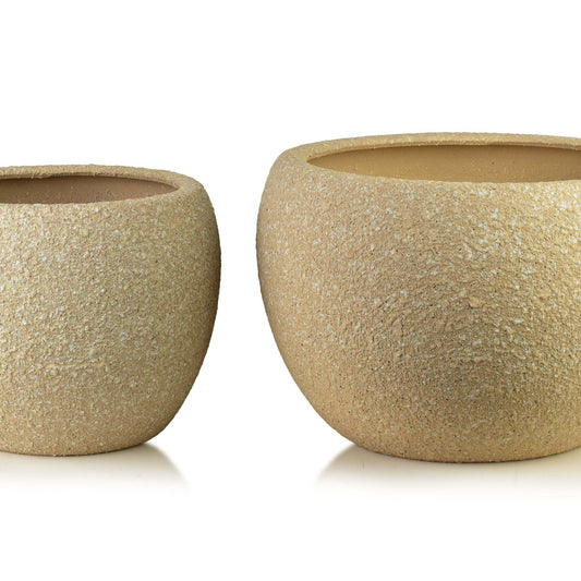 Neva Keramik-Übertopf Set (2-teilig) Sand-Optik - Tinkie