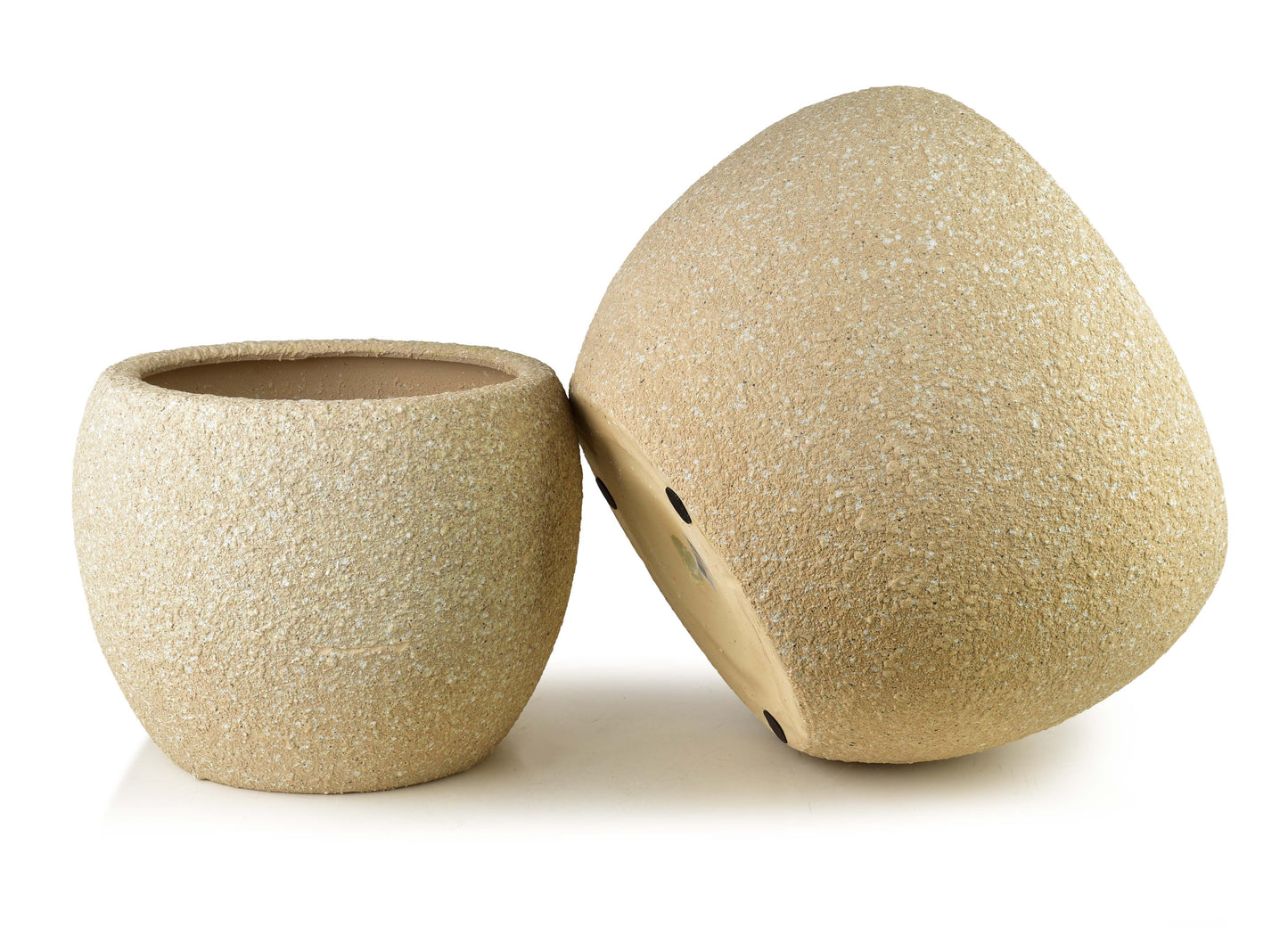 Neva Keramik-Übertopf Set (2-teilig) Sand-Optik - Tinkie