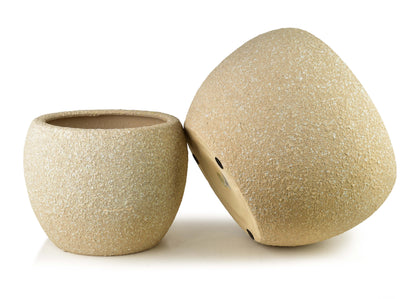 Neva Keramik-Übertopf Set (2-teilig) Sand-Optik - Tinkie