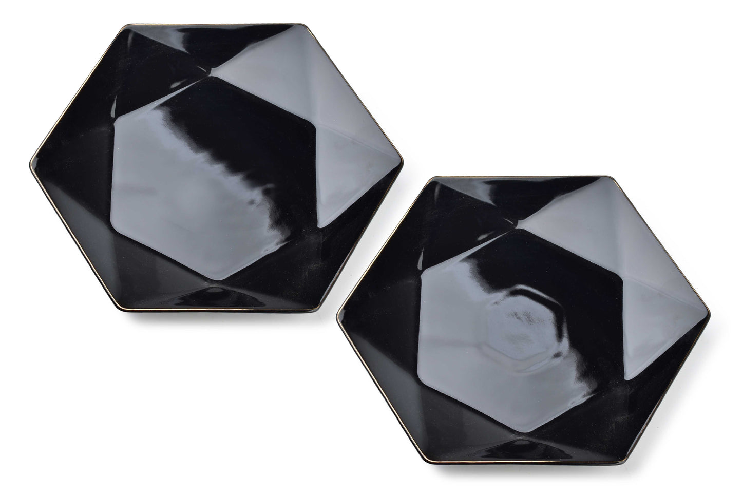 Ralph Black Set mit 2 flachen Tellern - Tinkie