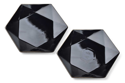 Ralph Black Set mit 2 flachen Tellern - Tinkie