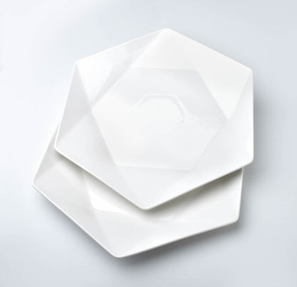 Ralph White Set mit 2 flachen Tellern - Tinkie