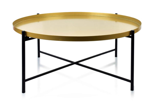 Lucas BLACK&amp Gold Couchtisch 76 5 x H 32 cm - tinkie.de