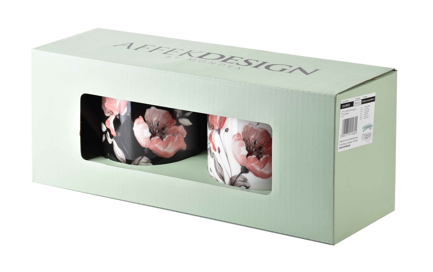 Colorato Set mit 2 Tassen je 400 ml 8 x H 9 7 cm