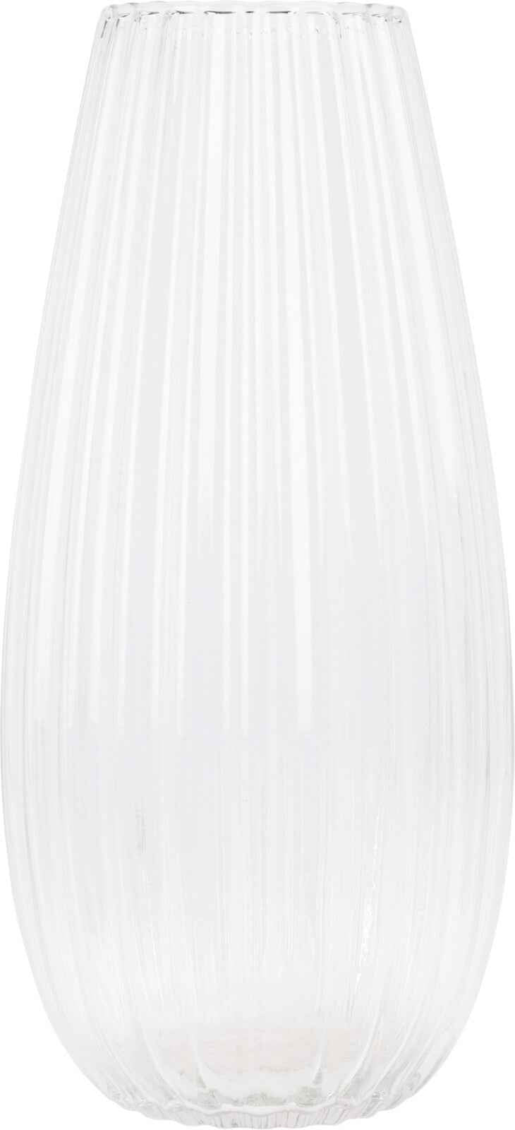 Vase aus klarem Glas mm