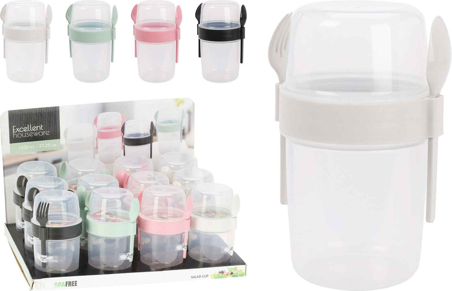 Lunchbecher MIT Besteck 1 1 L