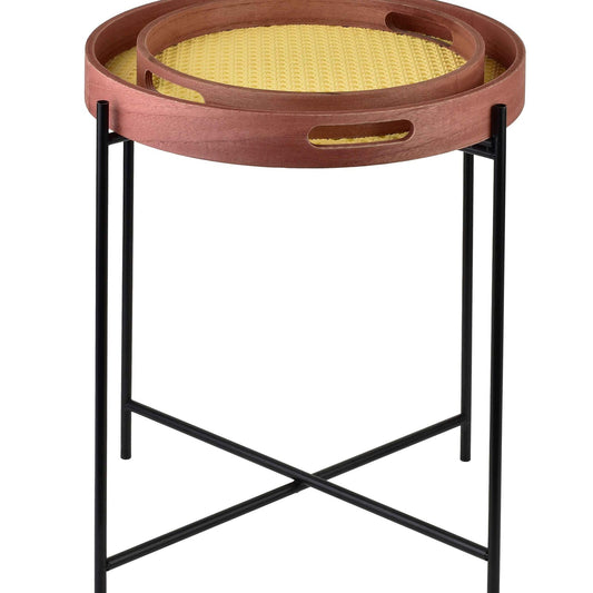 Lammy Beistelltisch mit Ablage – Set mit 2 Ablagen () / Ablage 30 cm