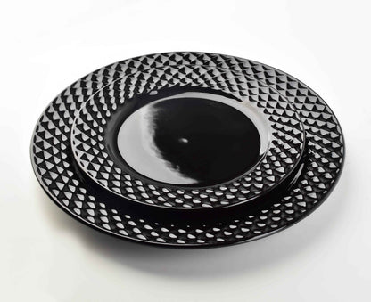 Diament Black Set mit 2 Desserttellern (20 5 cm)