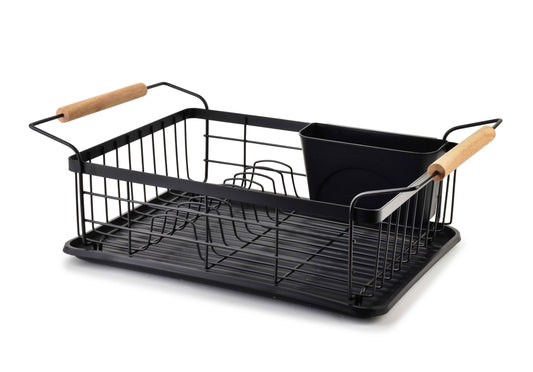 Basic Kitchen Abtropfgestell mit Holzgriffen