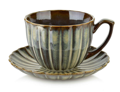 Evie Green Tasse mit Untertasse 300 ml