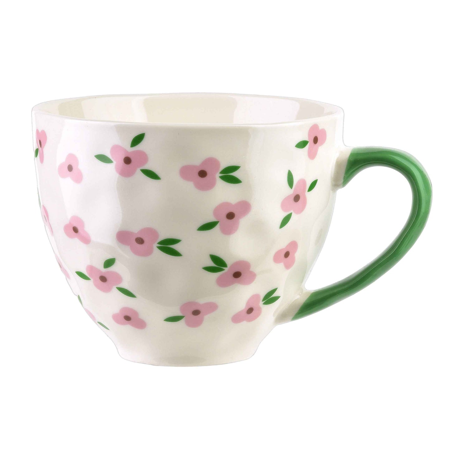 Florella Becher 400 ml rosa Blümchen