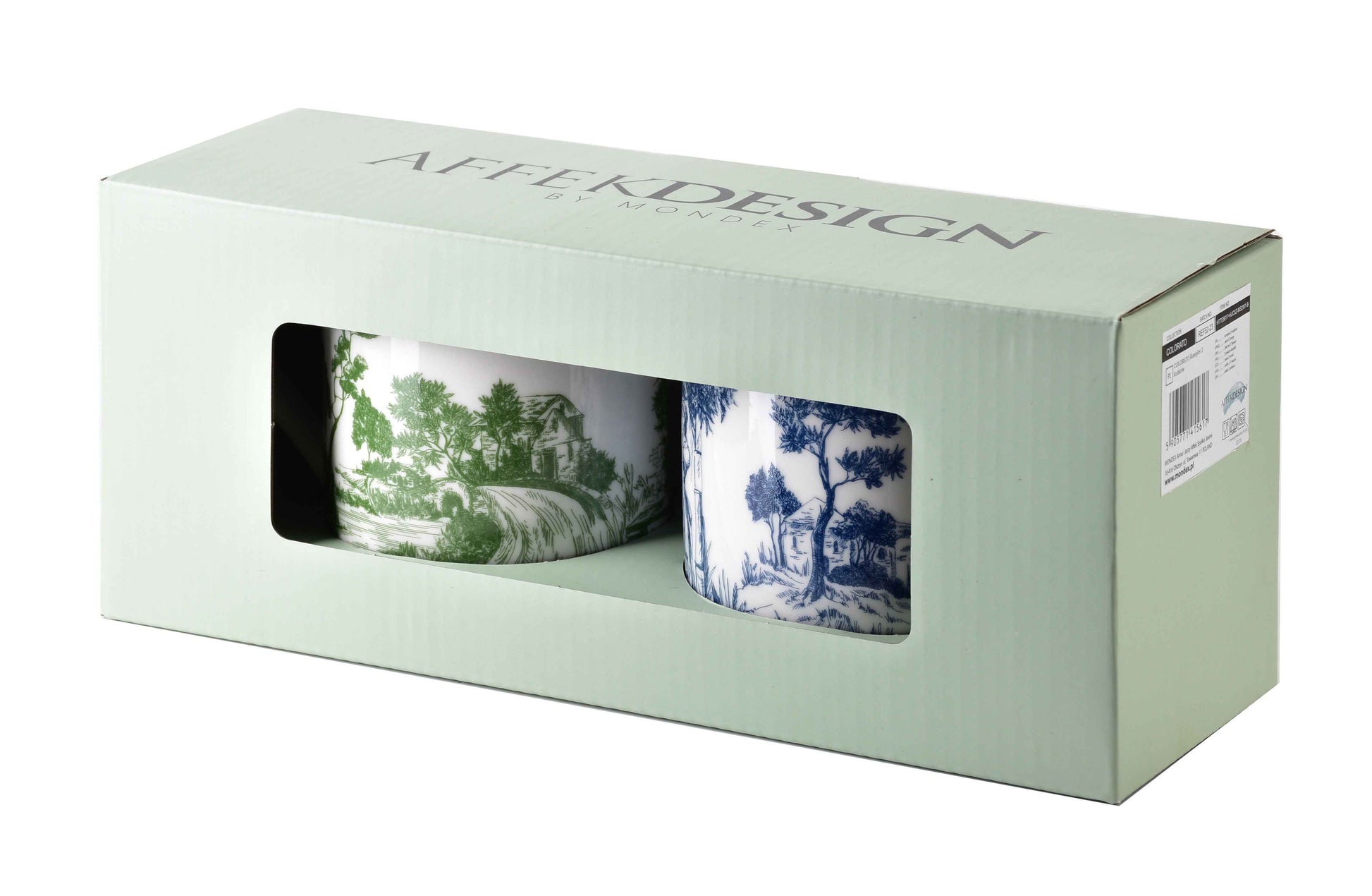 Colorato Set mit 2 Tassen je 400 ml 8 x H 9 7 cm