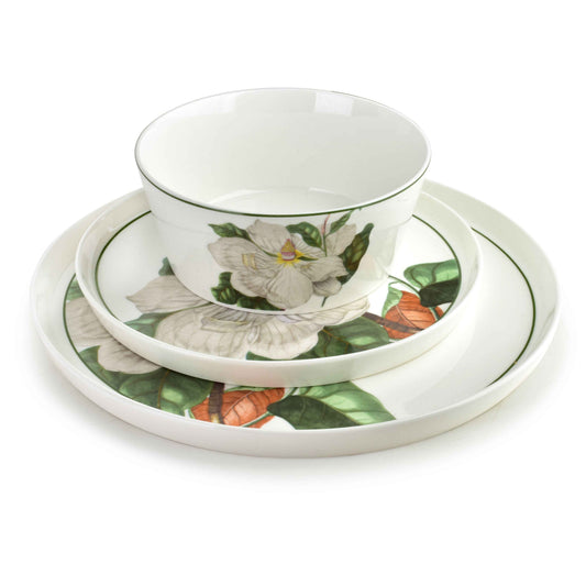 LEA Tree 18 teiliges Geschirrset 26 cm (Hauptgericht) 21 cm (Dessert) 15 cm (Schüssel)
