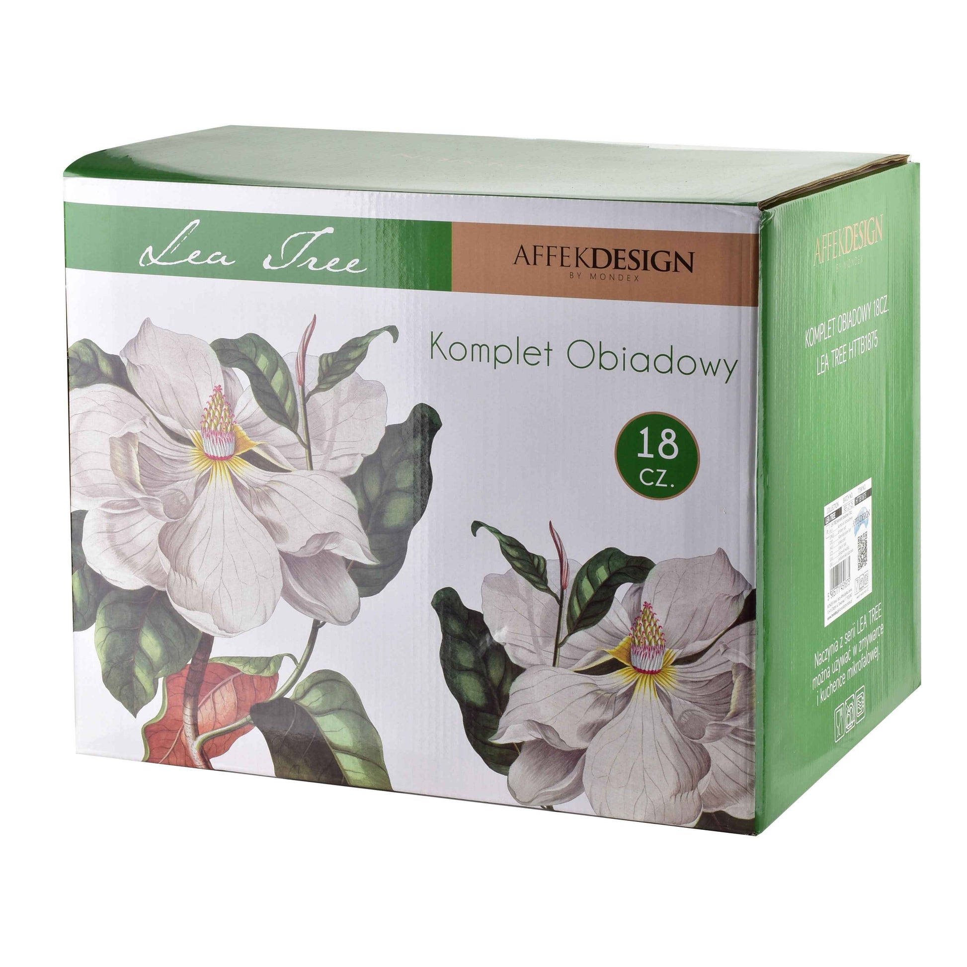 LEA Tree 18 teiliges Geschirrset 26 cm (Hauptgericht) 21 cm (Dessert) 15 cm (Schüssel)