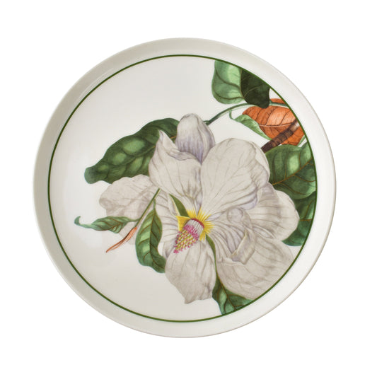 LEA TREE 18-teiliges Geschirrset, Magnolienblüten, New Bone China, für 6 Personen – Größenvergleich