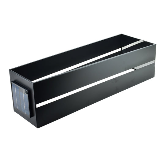 SOKKE Solarlaterne, Metall Schwarz, 70 cm – Seitenansicht