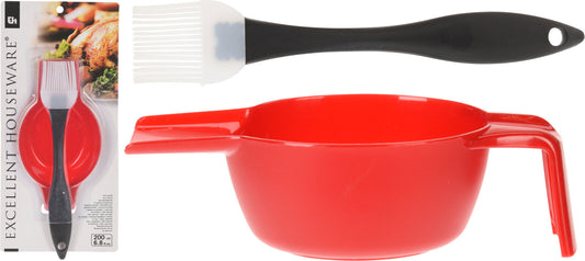 Pinsel mit 200 ml Farbschale anthrazit - Tinkie