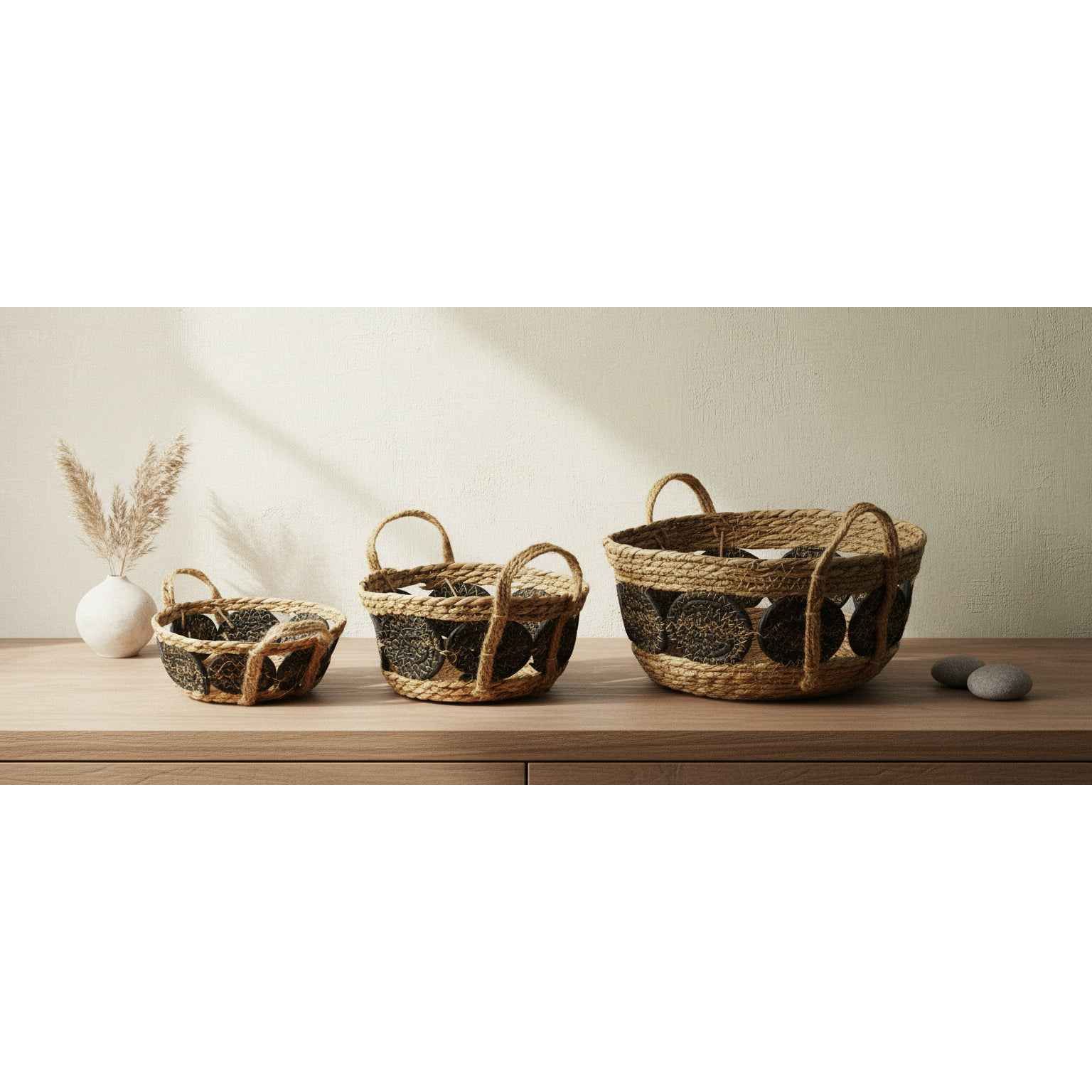 Bali 3er Korb Set aus Seegras beige - tinkie.de